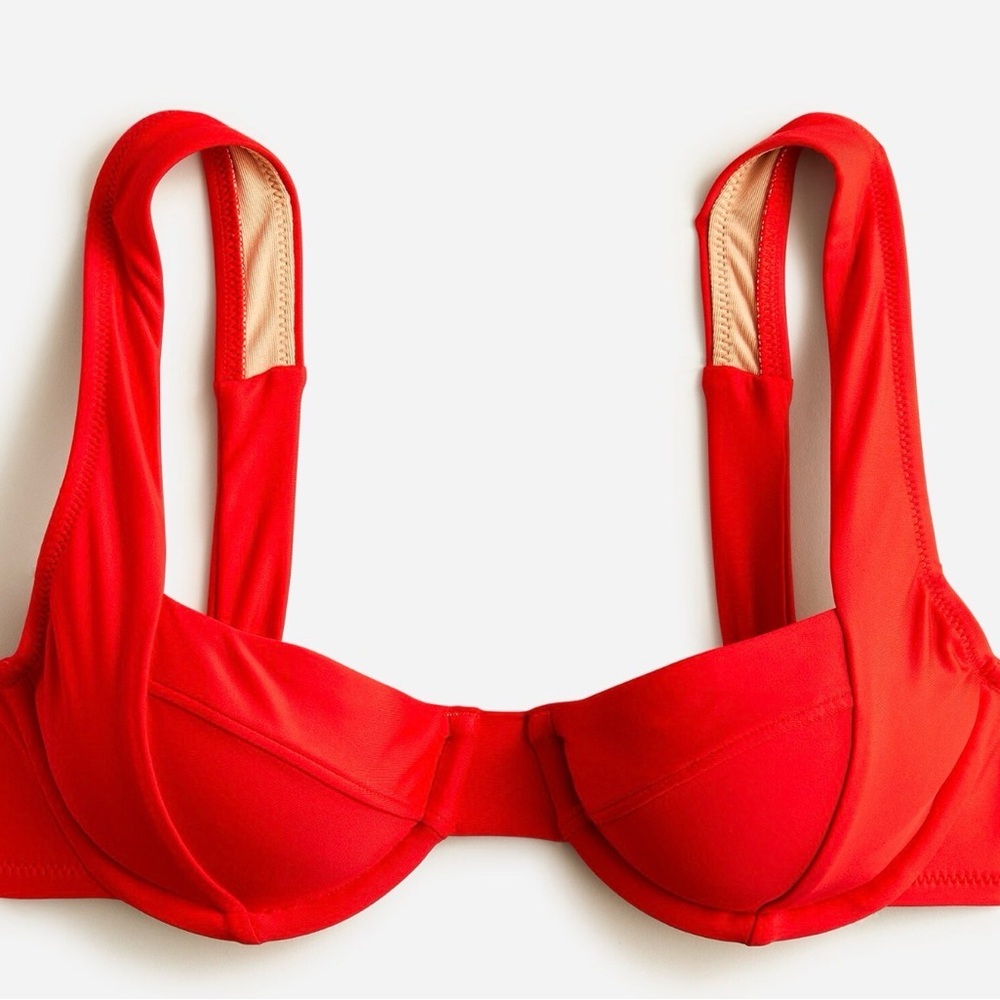 J. Crew Red Bikini (Top 38D, Bottoms L)